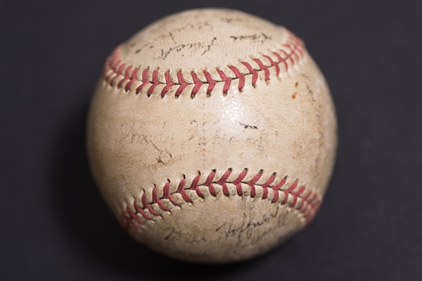 1943 Lancaster Red Roses Team Signed Baseball w. George Kell